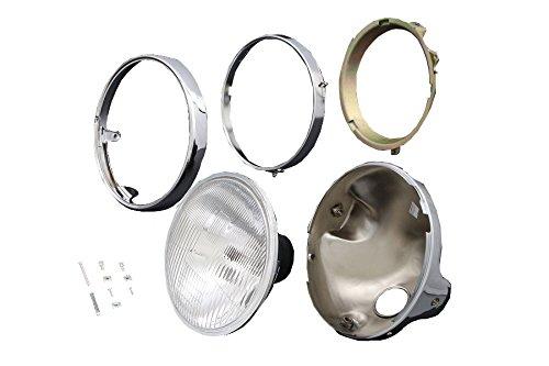

PMC 71-0061 Brightec Headlamp Series Convex Series with Plated Case & Rim 8mm Universal Clear Lens