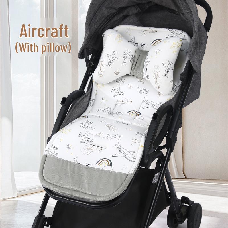 Warm All-Cotton Cushion for Strollers, Baby Seats, and High Chairs - Ideal for Autumn and Winter