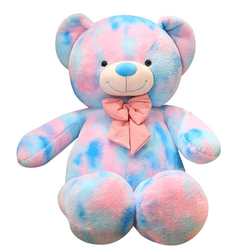 Large Colored Teddy Bear Doll Plush Big Bear Hug Bear Doll Girl Sleeping Soothing Muppet Doll