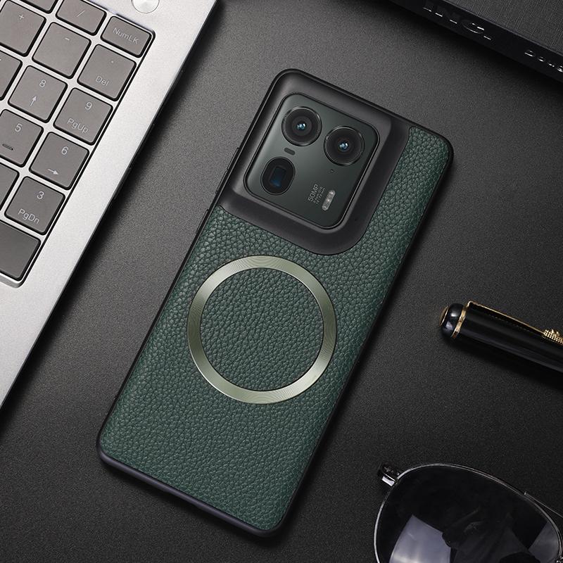 Pro Motorola Moto edge 50 Ultra Pouzdro Luxusní PU Magnetické Bezdrátové Nabíjení Ochranný Zadní Kryt Pro Moto edge 50 Pro Fusion Shell