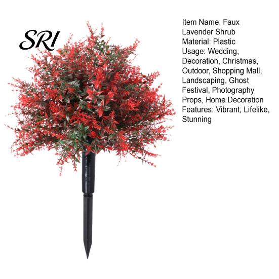Outdoor Faux Plants with Stands 23.6" Artificial Lavender Topiary Ball Spike Shrub Bushes UV Protected Greenery Resistant for Front Porch Backyard
