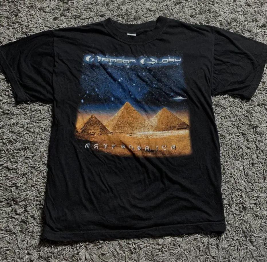 

CRIMSON GLORY TOUR Astronomica Black Unisex Cotton TShirt All Size Unisex T-Shirt XL
