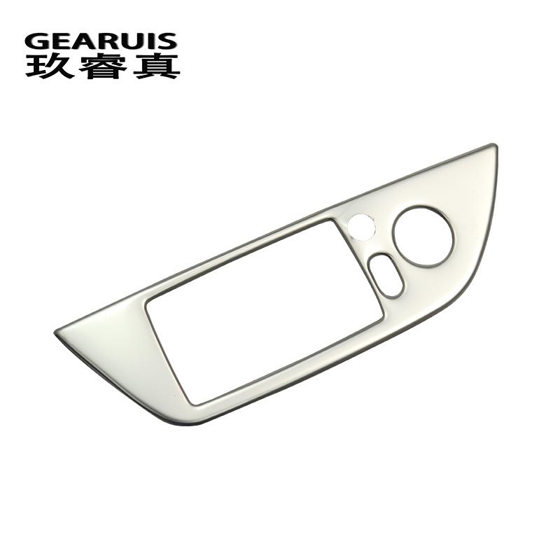 Car Styling Carbon Fiber Window Lifter Control Frame Switch Decor Armrest Panel car stickers For BMW E84 X1 Interior