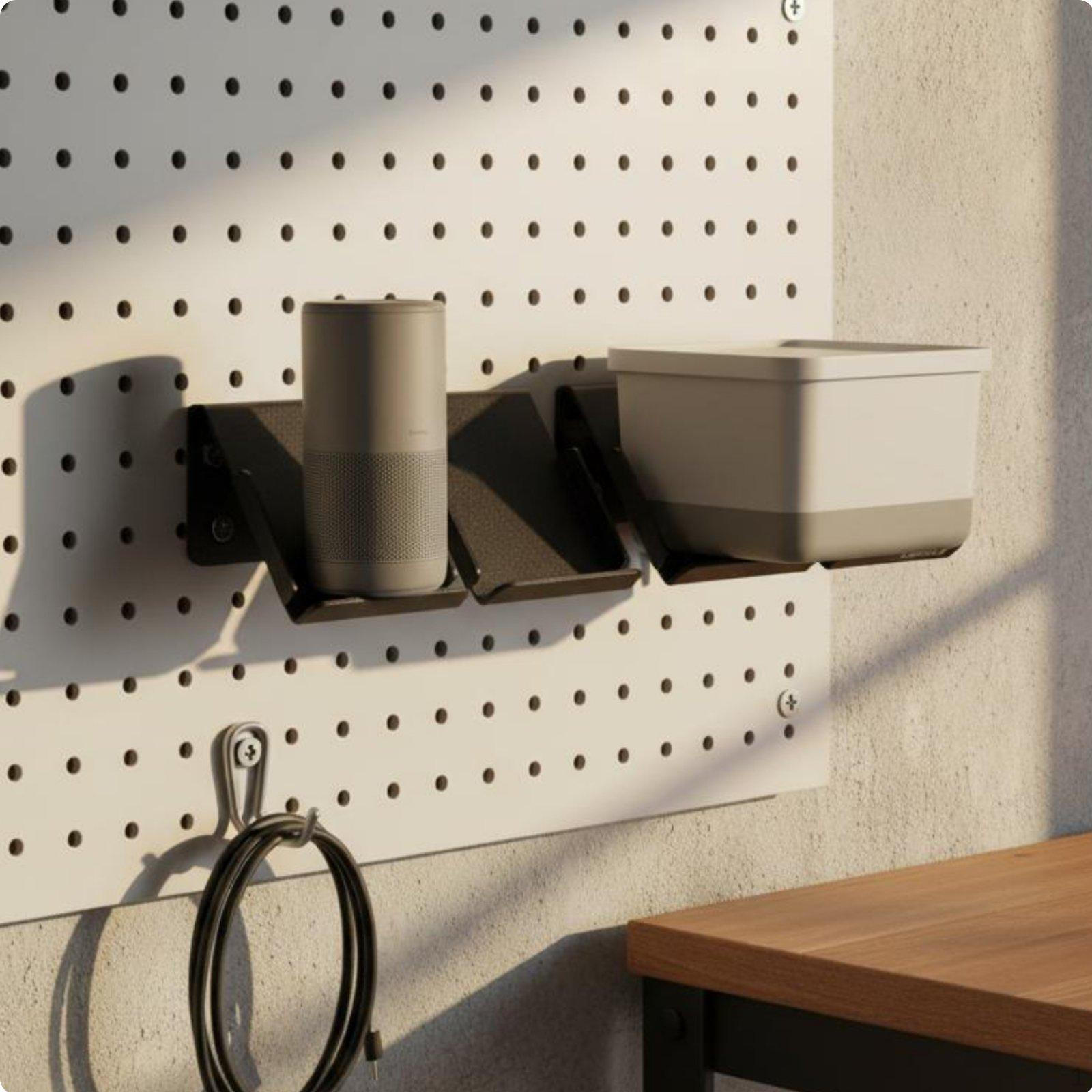 Pegboard Tool Bracket Heavy Duty Fixture Holder Multifunctional Wall Mount Shelf for
