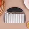 French Fries Cutter Stainless Steel Slicer Big Wave Shape Potato Chip Cutter Knife Vegetable Chopper Kitchen Gadgets Cutter