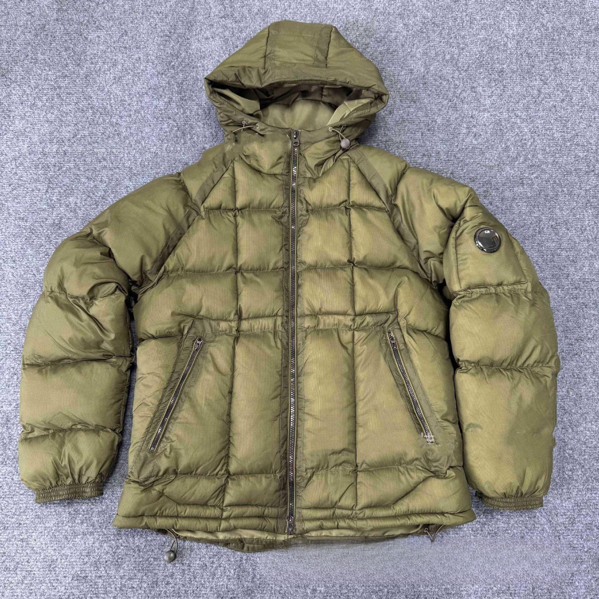 Men s Plaid Hooded Cotton Jacket - Warm, Thickened, Autumn/Winter Style with Lens Badge Extra Large