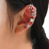 European & American Style 5-Piece Non-Pierced Ear Cuff Set: High-End Leaf C-Shaped Clips for Luxurious Versatility