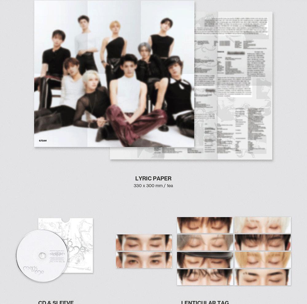 [POB] &TEAM [Mark on ME] andTEAM KR 2. Mini-Album (SOLO-Version.)
