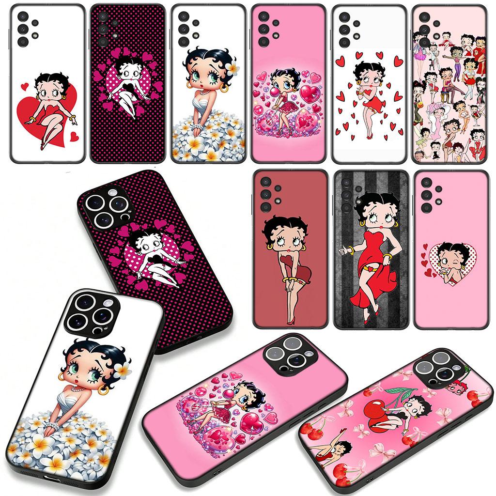 Cover per Xiaomi Redmi Note 14 12 13 ProPlus A4 A3 Pro Plus 12C 13C 14C 5G Custodia per Telefono Donna B-Bettys Ragazze B-Boops
