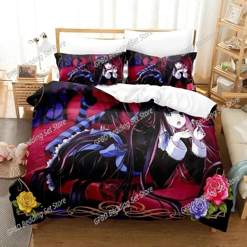 Anime Panty Stocking Garterbelt Bedding Set 3D Printed Suitable for Bedroom Duvet Cover Set With Pillowcases Kids Home Textile
