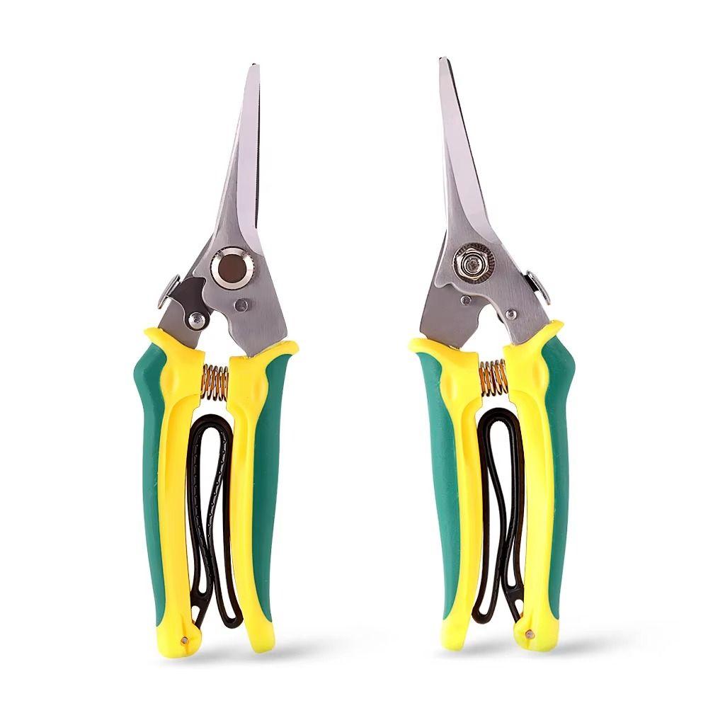 Ergonomic Handle Pruning Shears Stainless Steel Tree Branch Trimmer  Florist Work