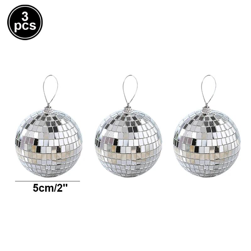 70s 80s 90s Disco Birthday Party Decoration Plastic Tablecloth Disco Mirror Ball Cake Topper Decoration Wedding Hanging Pendants