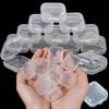 20/40/80pcs 3.5cm Transparent Mini Storage Boxes - Space-Saving Organizer for Jewelry Necklaces Earplugs Household Small Items