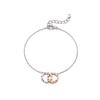 Peony Combo Silver Bracelet Tbssvw11702M