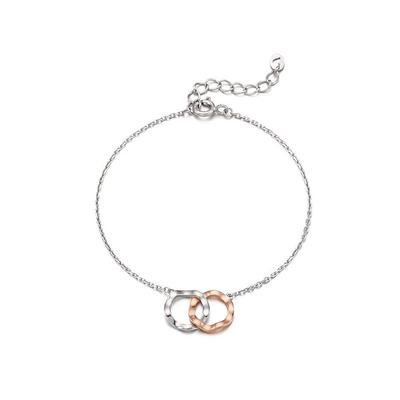 Peony Combo Silver Bracelet Tbssvw11702M