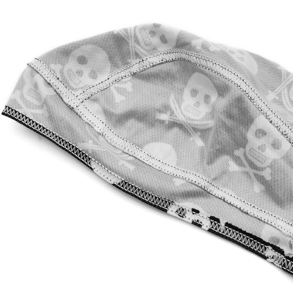 Trifong Bandana Cap Men's Quick Dry Sweat Absorption Black Bandana Adult Hat Bandana UV Cut Sweat Stopper Breathable Material Pirate Do-rag