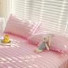 1/2pc Natural Latex Thickened Cooling Pillowcase Korean Style Ruffled Summer Pillow Cases Solid Ice Silk Breathable Pillow Cover