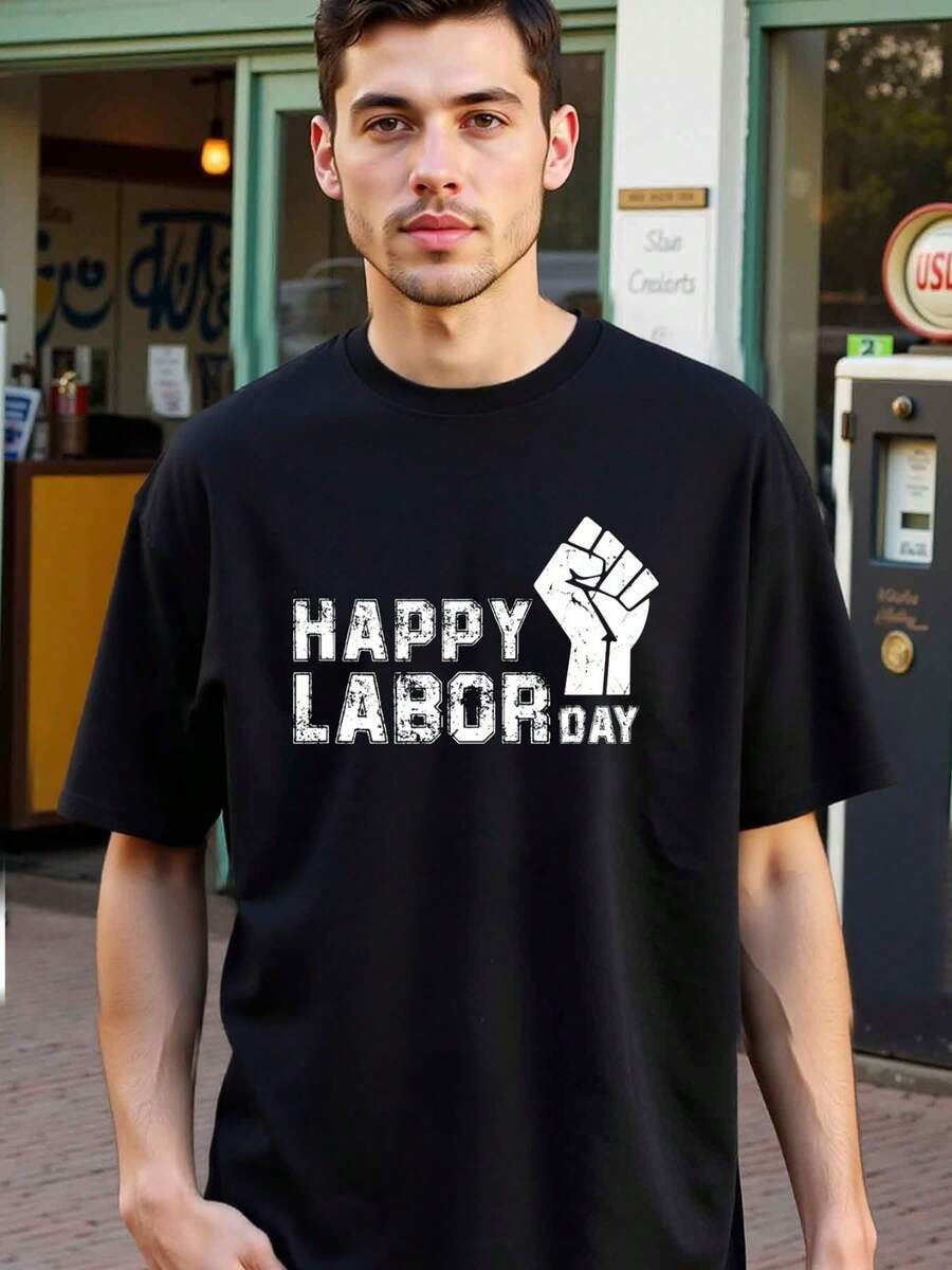 

Natee Unisex S Strong Fist Happy Labor Day T-Shirtt Shirt Shirts Clothes Tee Tshirts XXXL