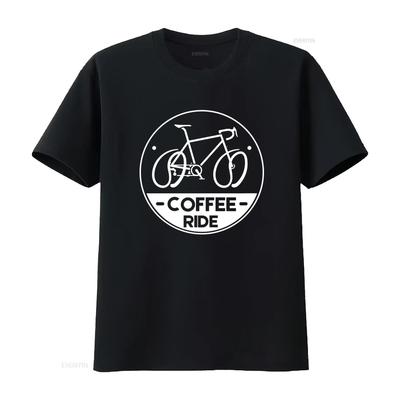 Kaffee Fahrt Fahrrad Radfahren Liebhaber Radfahrer Biken Lustiges T-Shirt für vintage Gewaschen Stilvoll Atmungsaktiv Bequem