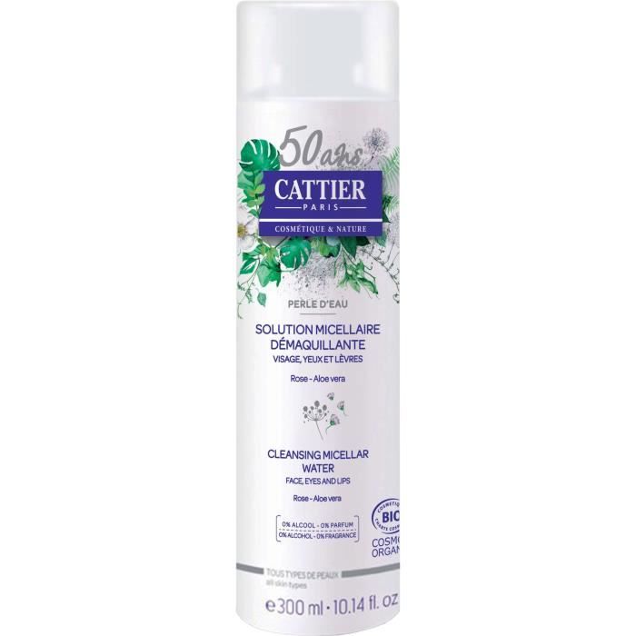 Cattier Solution Micellaire Démaquillante Perle d'Eau 300ml