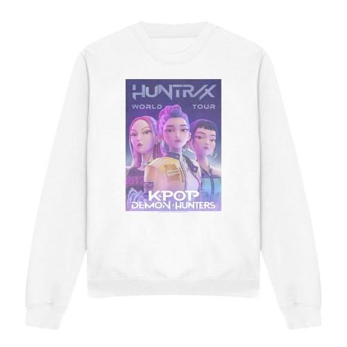 K-Pop Demon Hunters Unisex Adult World Tour Huntr/X Poster Sweatshirt