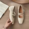 French Mary Jane women's shoes 2025 new summer fashion temperament silver thick heel single shoes with skirt small leather shoes