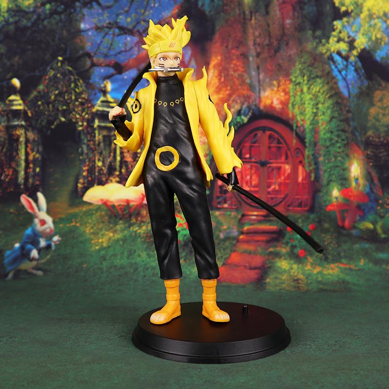 

Delightful Pvc Naruto Sasuke Kakashi Anime Character Models For Lovers Anime Yellow Naruto