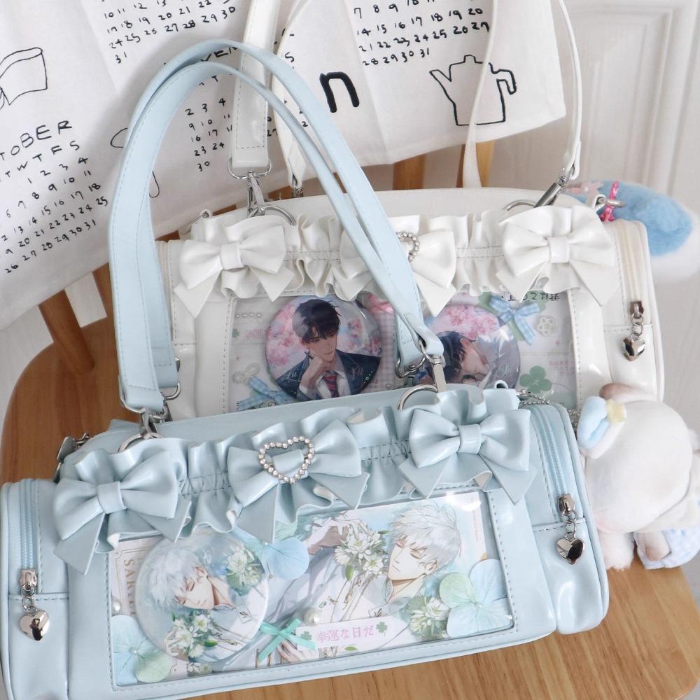 Bow Shoulder Ita Bag All-match Transparent Sac Femme Lolita Bags for Woman Underarm Bolsos Mujer Lolita Crossbady Bolso