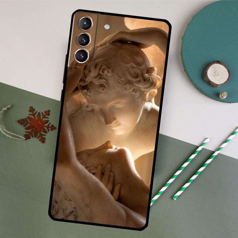 Angel Cupid Art Paint Phone Case For Samsung Galaxy S26 S24 Ultra S20 S21 S22 S23 S25 Plus S10 S25 FE Back Cover