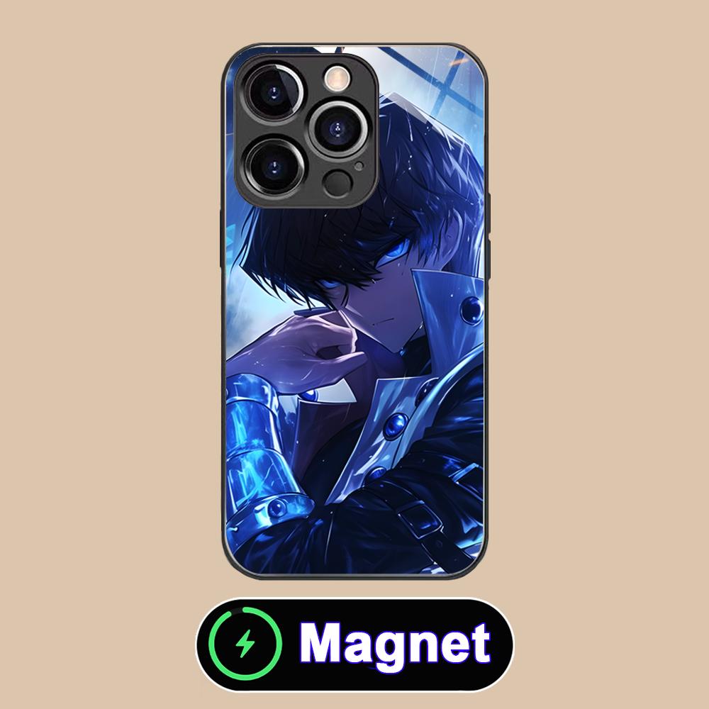 Yugioh Seto Kaiba Phone Case for iPhone 17 16 15 14 13 12 11 Air Pro Max Plus Mini Glass MagSafe Cover