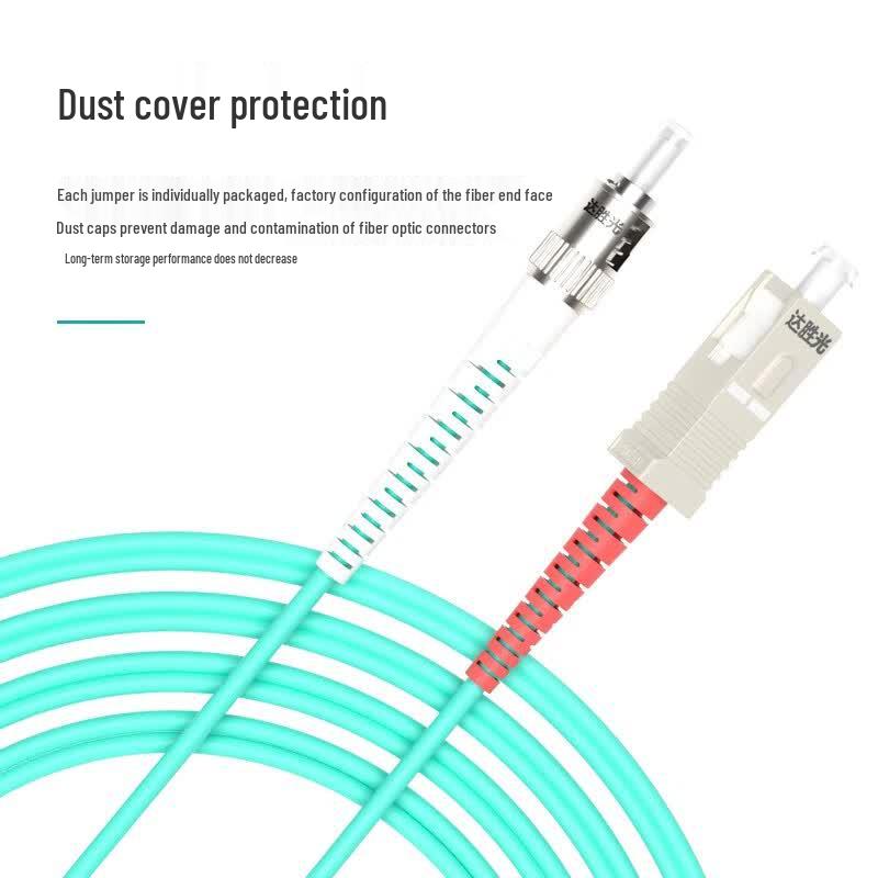 Telecom-Grade SC-ST OM3 Multimode Fiber Patch Cable