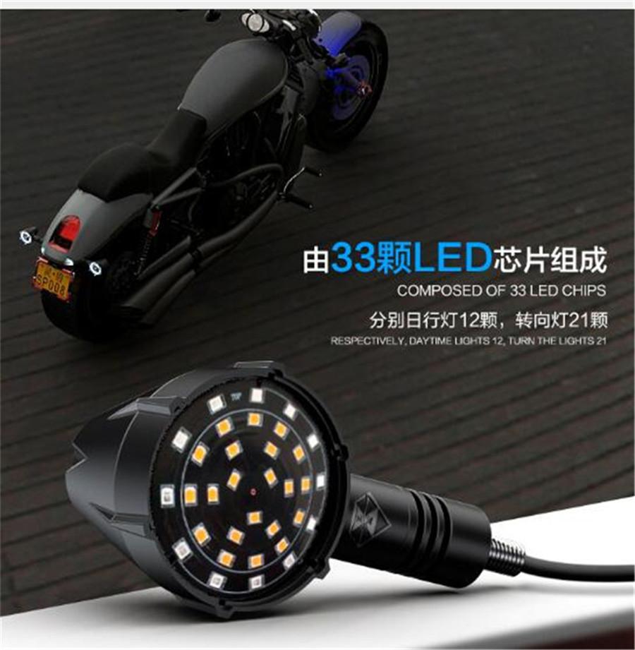 Motorcycle Turn Lights Modified Waterproof LED Decorative Accessories Signal Li