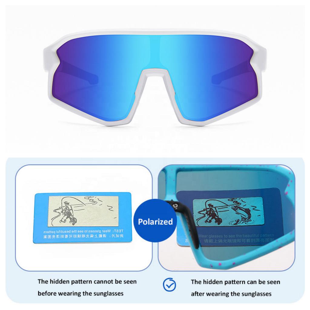 Custom UV400 Polarized Sports Sunglasses for Men Kids Youth Baseball Players New Bicycle Running Cycling All Outdoor Activities
