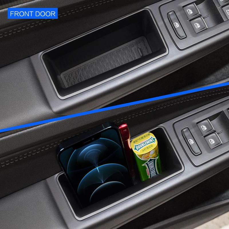 Car Side Door Storage Box For Volkswagen VW Golf 8 R Gti Gte Car Door Armrest Container Storage Box Accessories