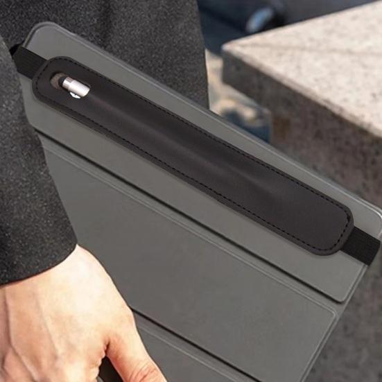 Stylus Pen Case Smooth Faux Leather Firm Sticthing Elastic Band Lightweight Portable Protective Stylus Pen Holder Notebook Pen Storage Pocket Sleeve