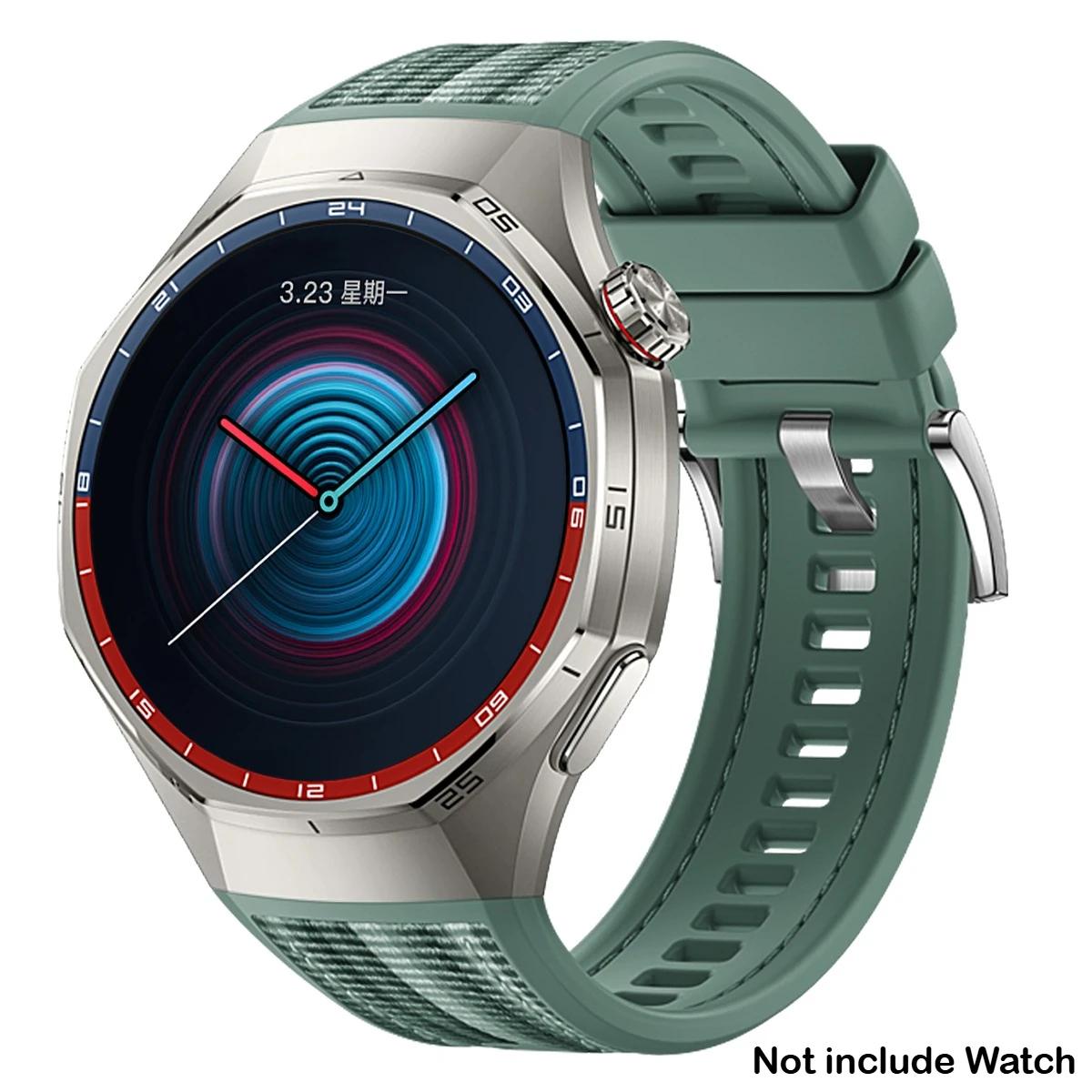 

Силиконовый + Тканевый Ремешок Для Huawei Watch GT6 Pro 46мм Спортивный Ремешок для Huawei Watch GT6 Pro 46мм Браслет Correa Аксессуары\ ;][ For GT6 Pro 46mm зелёный