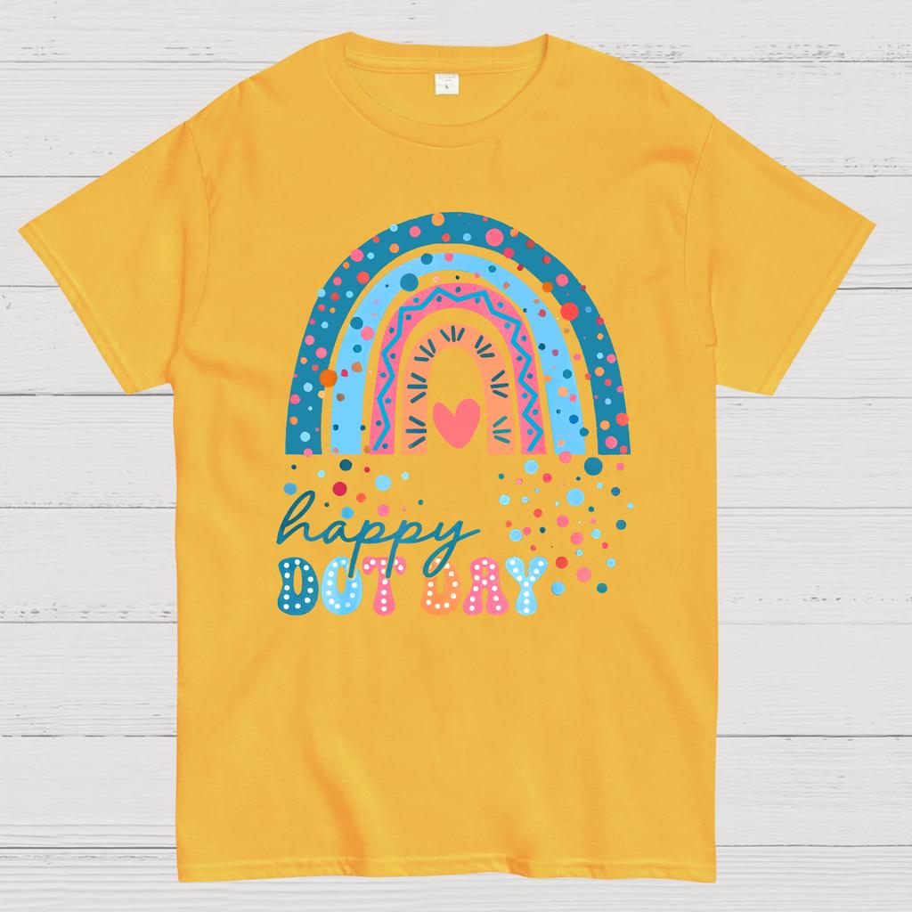 Happy International Dot Day Cotton Summer Casual Cool Loose T-Shirt