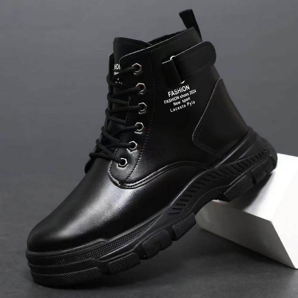 New high-top Martin boots single cotton leather windproof urban cool