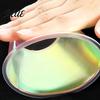 Decorative Rainbow Shade Flower Pot Iridescent Clear Self Watering Planters Plant Pots with Reservoir Wick Rope Plastic Planter for Succulents 2.7
