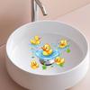 Yellow Duck PVC Wall Sticker Bathroom Waterproof Cute Removable Decal for Toilet Sink Childrens Wall Art