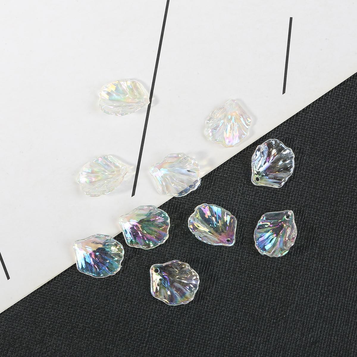 

20 шт., АБС-акрил, имитация ракушки, кулон с лепестками пиона, подвесные бусины для изготовления ювелирных изделий, антикварные аксессуары для заколки для волос 15×17mm белый