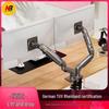 Suporte de Parede Ajustável para Monitor Duplo para Telas de 17-27 polegadas, Braço de Elevação para Mesa F160