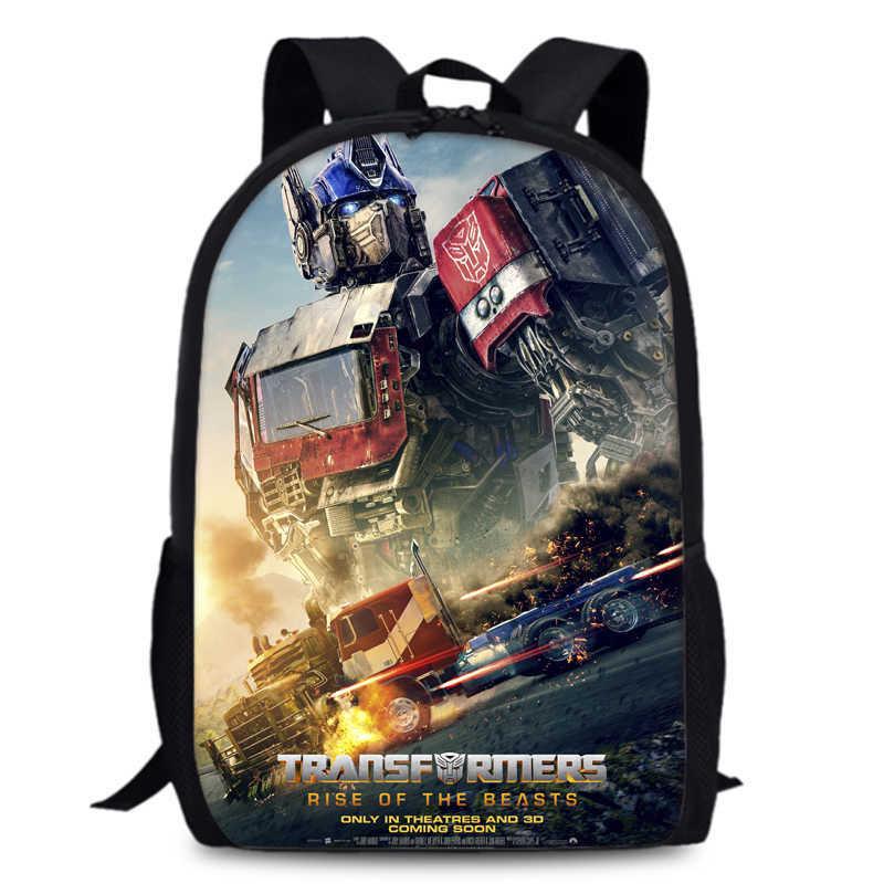 Transformers One 15-inch Durable Polyester Backpack For Students Unisex School Bag