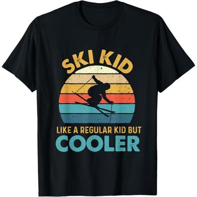Ski Kid Like A Regular Kid But Cooler - Skiing Lover Skier T-Shirt