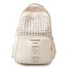 Schoolbag new Japanese cartoon plaid backpack cute Ruiying soft girl girl backpack commuter versatile student schoolbag