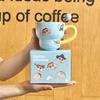 Birthday Gifts for Girls Cute Cartoon Water Cup Couple Ceramic Mug Girlfriend Souvenir