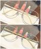 Korean Fashion Metal Frame Eyeglasses Anti Blue Light/Radiation Glasses for Women for Student