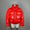 Parka Invernali da Donna con Zip, Giubbotti Streetwear a Manica Lunga con Zip, Giubbotti Casual in Piuma e Lana Slim