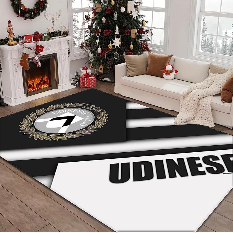 1PC rug Udinese-Calcio Crest Design Carpet, Chair Rug,Area Rug for Office Bedroom living rooms bedroom, Doormat decor Christmas fan gifts