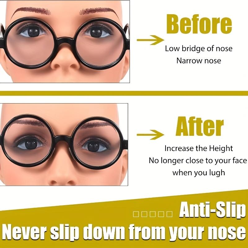 40pcs Nose Pads Super Sticky Anti Slip Eyeglass Soft Silicone Adhesive Glasses Nose Pads for Plastic Frame Glasses Sunglasses